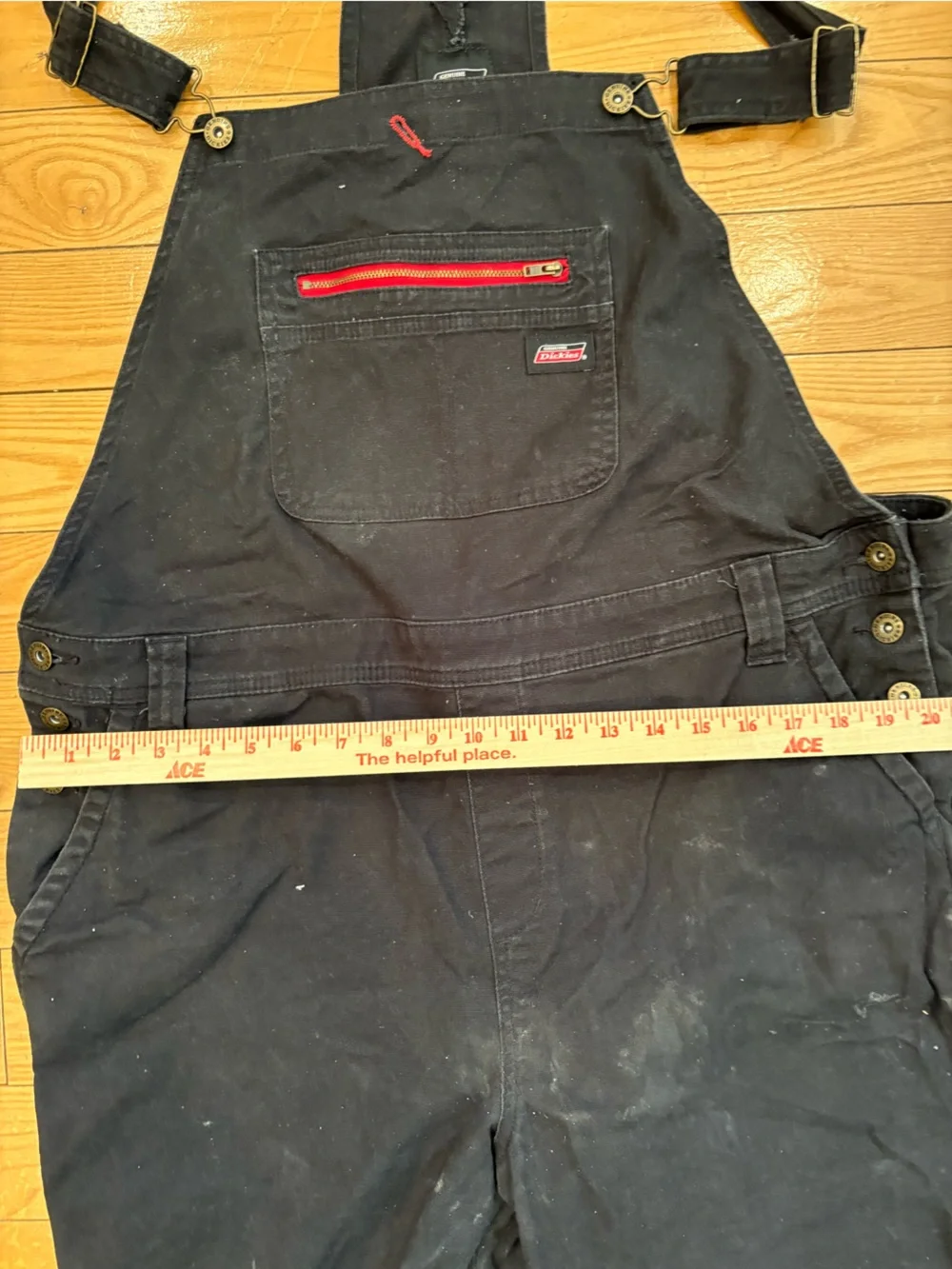 Dickies Black Women's Utility Overalls with Red Accent-XL-unisex-carpenter wear